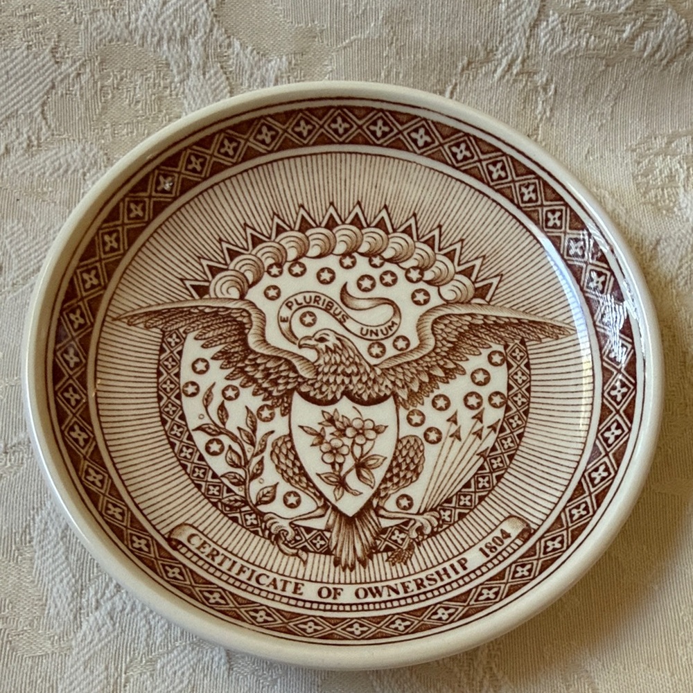 I rage Fair Winds Alfred Meakin Staffordshire England coaster dish 4.25”